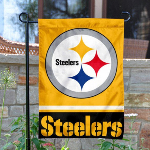 Pittsburgh Steelers Double-Sided Garden Flag 004 (Pls Check Description For Details)